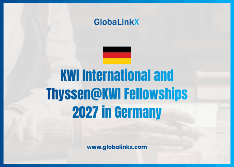 KWI International and Thyssen@KWI Fellowships 2027 in Germany