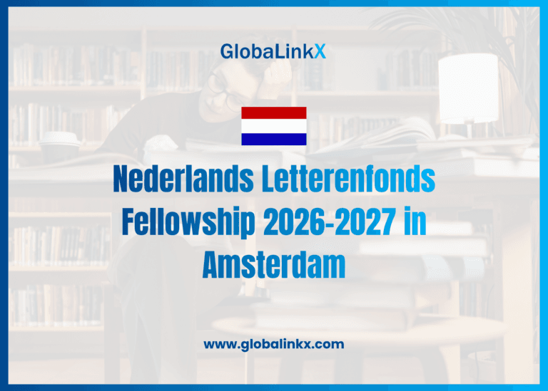 Nederlands Letterenfonds Fellowship 2026–2027 in Amsterdam