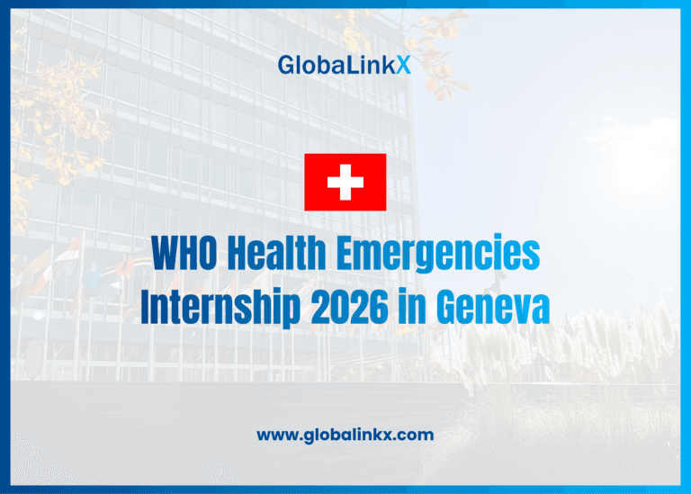 WHO Health Emergencies Internship 2026 in Geneva